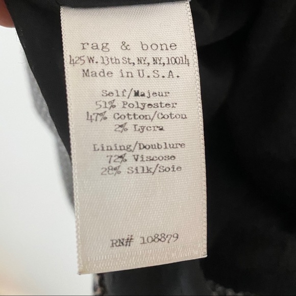 Rag and Bone Black and White Patterned Skirt - Picture 6 of 10